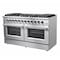 Forno Galiano Gold Professional 60In. Freestanding Gas Range FFSGS6244-60 - alternate 3